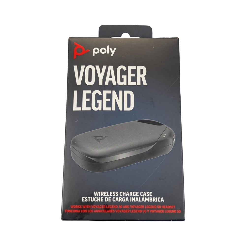 Qq6N Poly Voyager Works With Legend 50‎ / 30 Wireless Charge Case Black New
